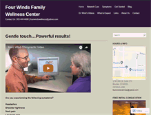 Tablet Screenshot of fourwindswellness.com